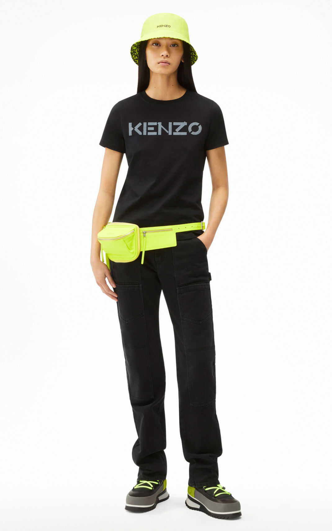 Kenzo Logo Póló Női Fekete | ID.126661